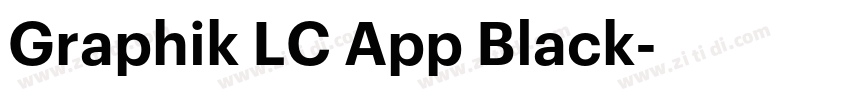 Graphik LC App Black字体转换 Graphik LC App Black字体转换